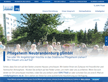 Tablet Screenshot of pflegeheim-nb.de